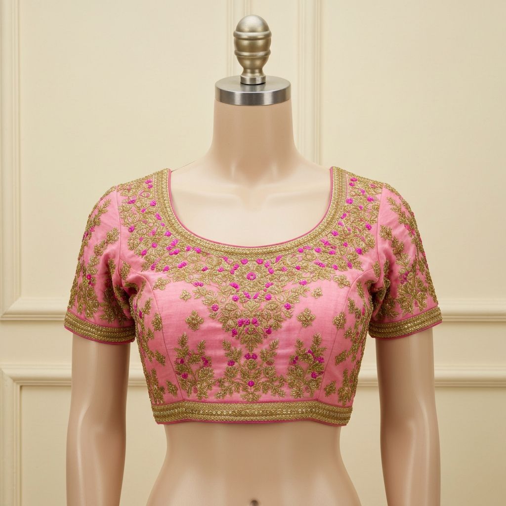 Designer blouse detail