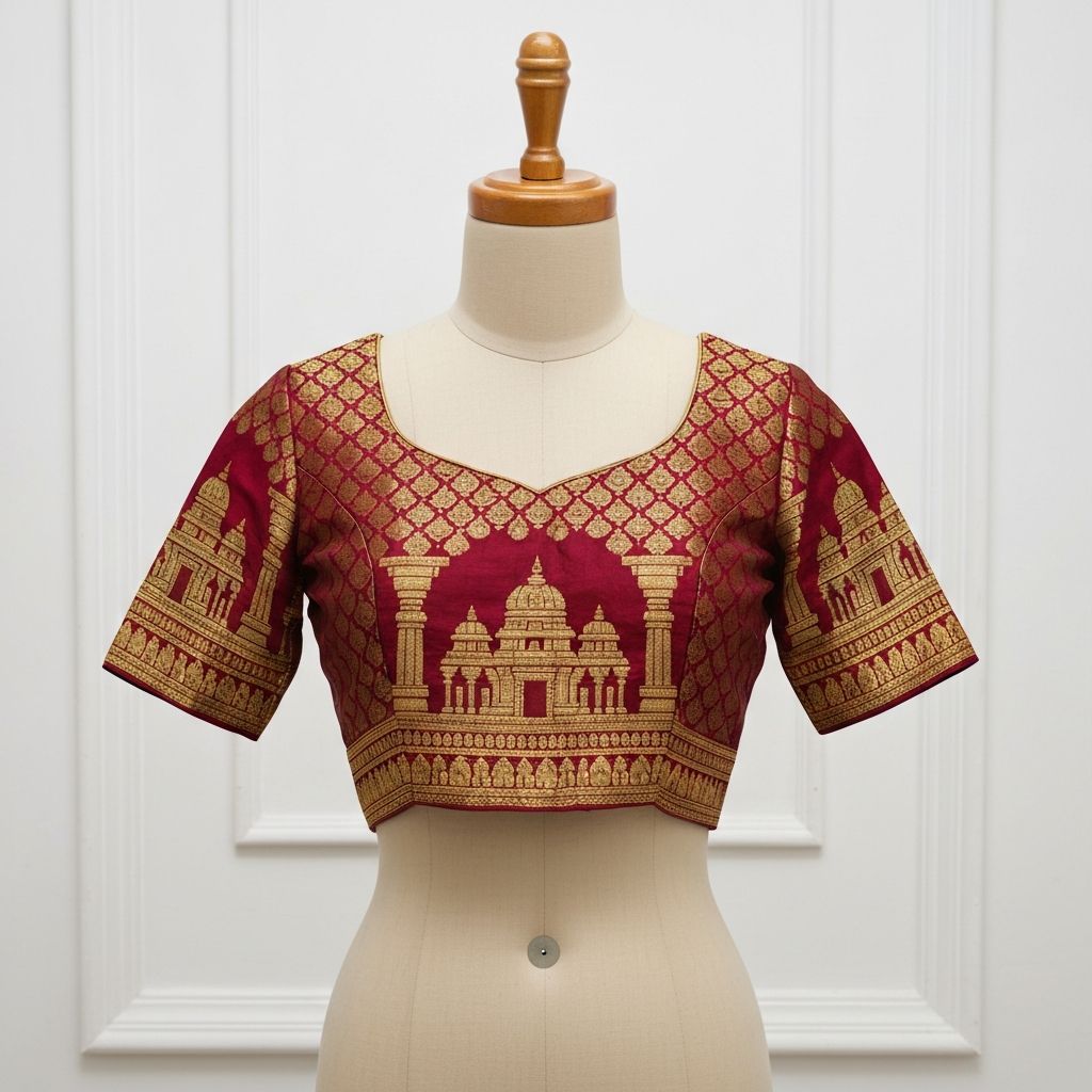 Silk saree blouse